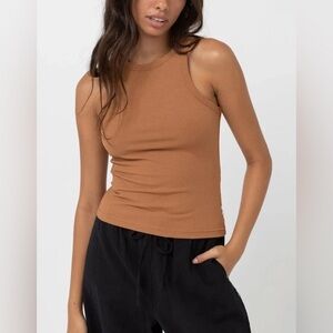 NWT - RHYTHM Classic Womens Tank Top in Carmel - Various Sizes